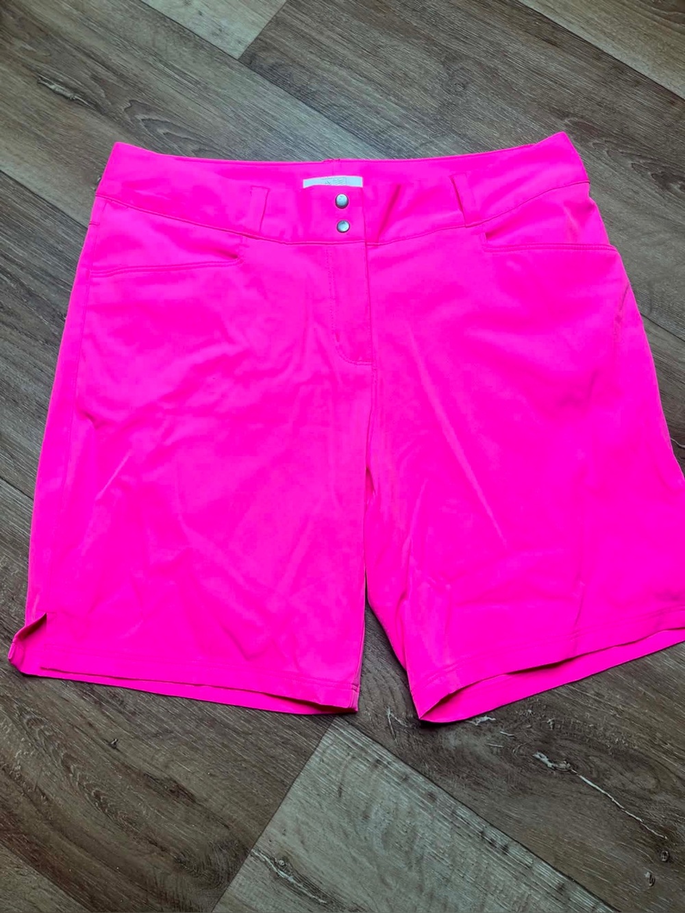 Adidas Neon Pink Golf Shorts Bermuda Performance Twill Size 6